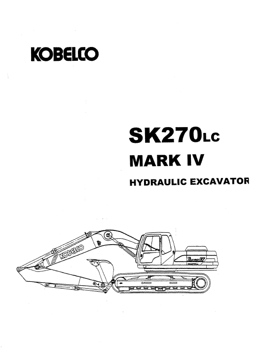 Kobelco SK270LC IV Service Repair Manual - Image 3