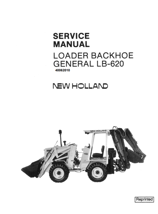 New Holland LB620 Backhoe Loader Service Repair Manual - Image 2