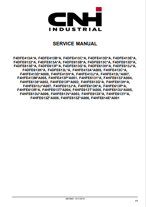 NEF Tier 4A (interim) and Stage IIIB Engine Service Repair Manual - Image 3