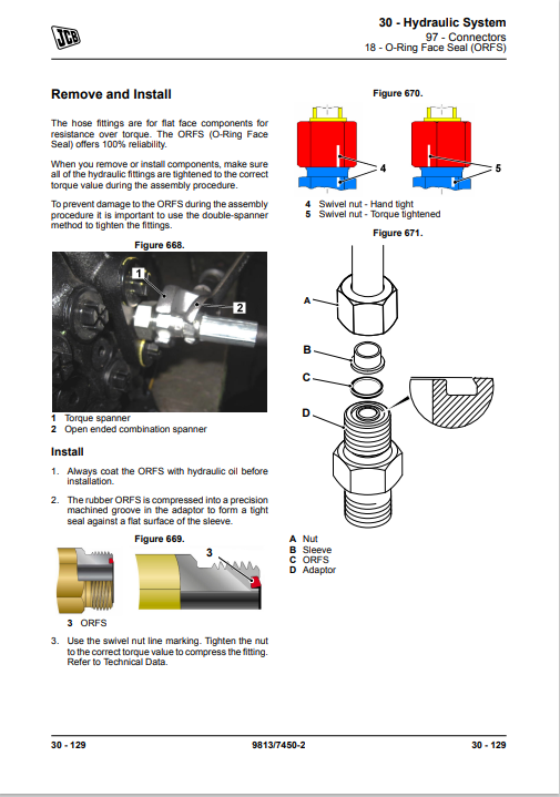 JCB 225T, 250, 250T, 260, 260T, 270, 270T, 280, 300, 300T, 320T, 325T, 330 Service Repair Manual - Image 7