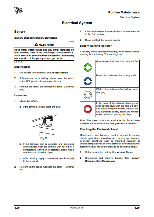 JCB 3DX , JCB 4DX Backhoe Loader Service Repair Manual - Image 4