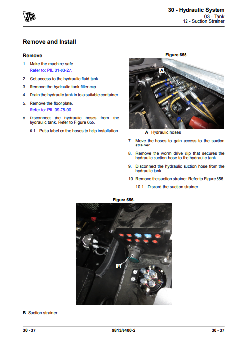 JCB 45Z-1, JCB 48Z-1, JCB 51R-1 Excavator Service Repair Manual - Image 6