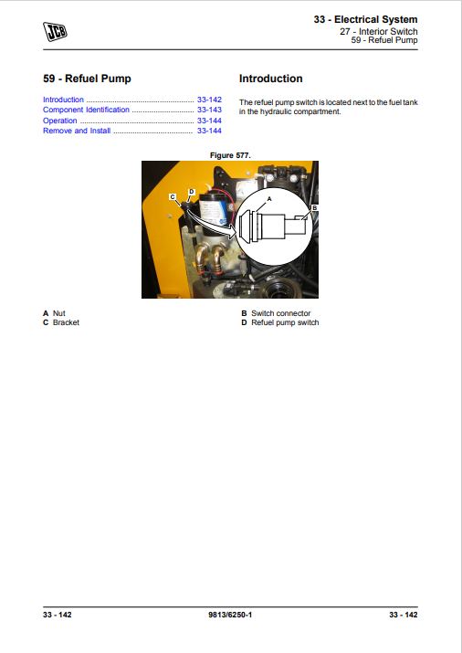 JCB 55Z-1, JCB 57C-1 Excavator Service Repair Manual - Image 5
