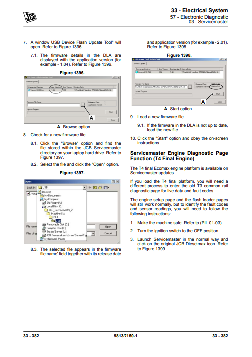 JCB JS115, JCB JS130, JCB JS131, JCB JS145, JCB JS160, JCB JS180, JCB JS190 Service Repair Manual - Image 4