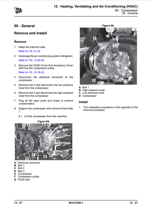 JCB JS200, JCB JS210, JCB JS220, JCB JS235 Excavators Service Repair Manual - Image 7