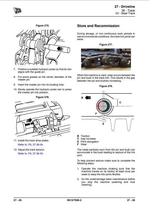 JCB JS300, JCB JS330, JCB JS370 Excavator Service Repair Manual - Image 5