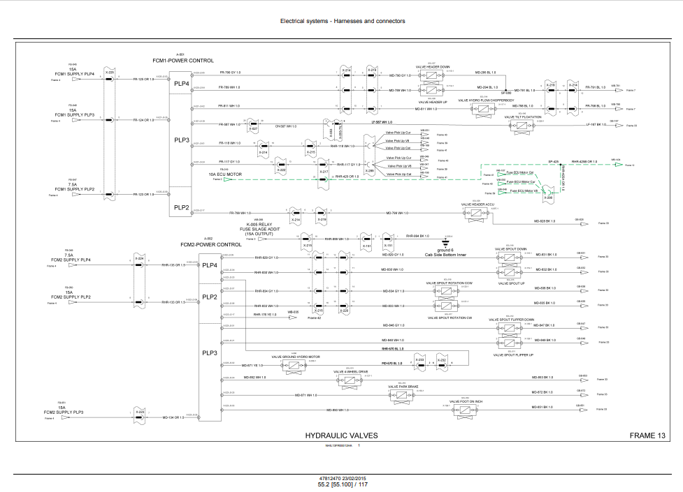 New Holland FR450, New Holland FR500, New Holland FR600, New Holland FR700, New Holland FR850 Forage Harvester Service Repair Manual (Electrical system) - Image 4