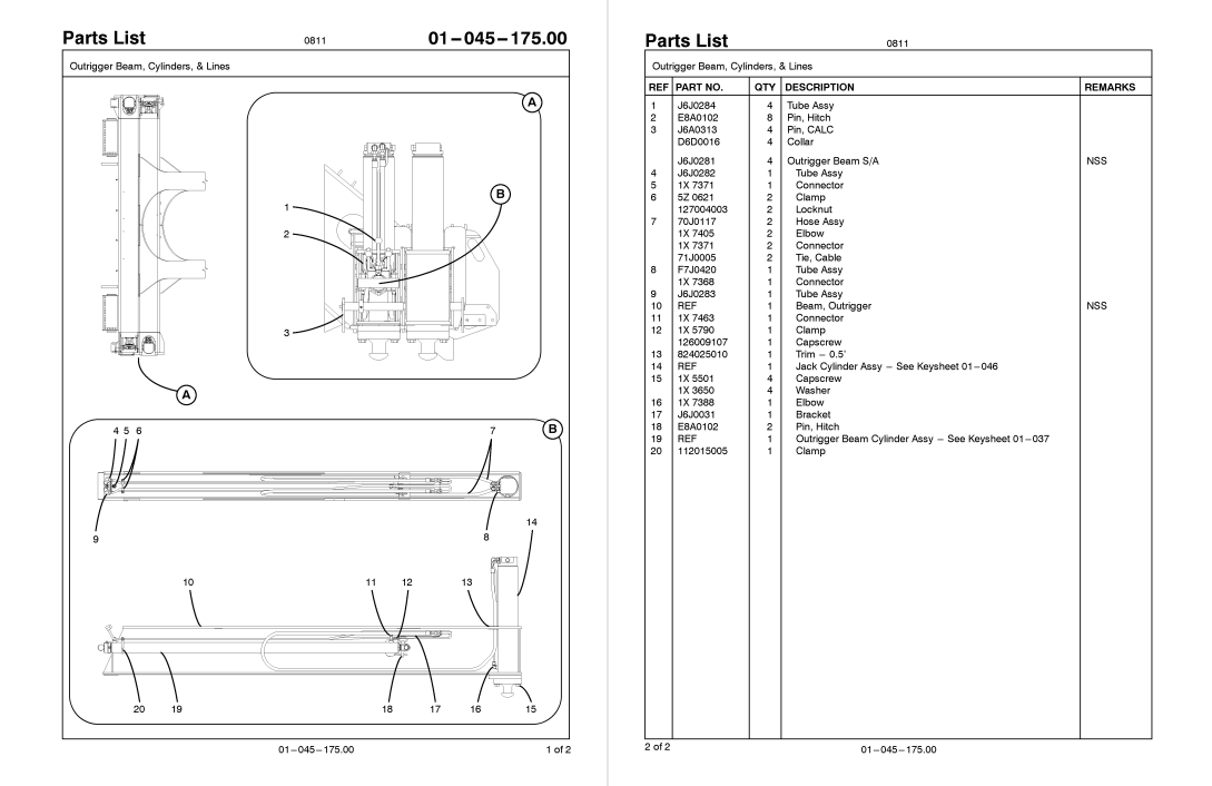 Link Belt RTC-8050XP II (J6K8-5700) Crane Parts Manual - Image 4