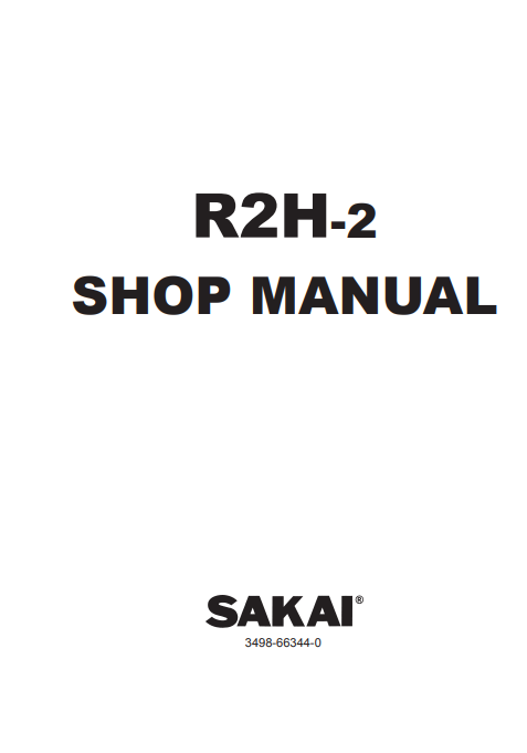 Sakai R2H-2 Roller Workshop Repair Manual - Image 2