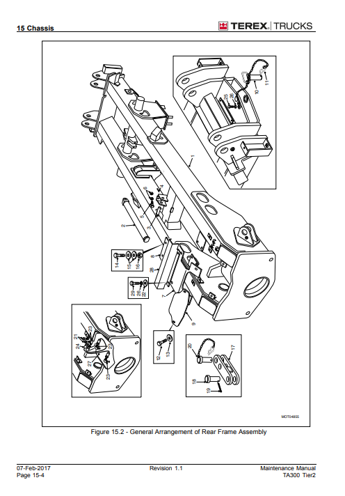 Terex TA300 Dump Truck Maintenance Repair Manual - Image 4