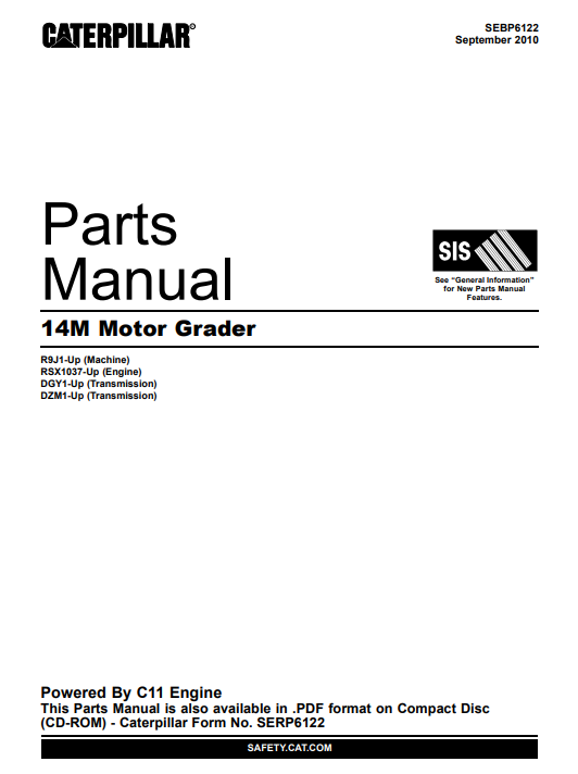 Caterpillar 3516 Marine Auxiliary Engine Parts Manual - Image 2