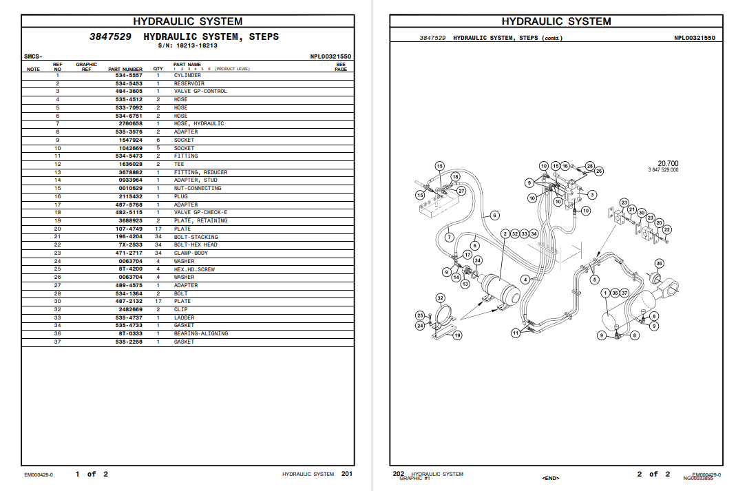Caterpillar 6018 Hydraulic Shovel Parts Manual - Image 4