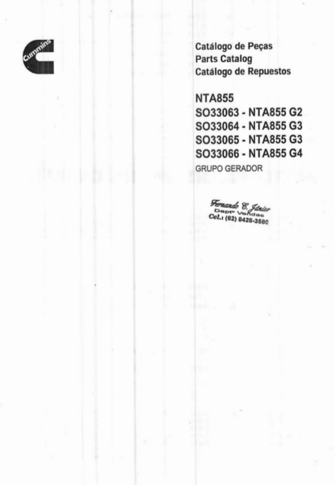 Cummins NTA855- G2, G3, G4 Engines Parts Catalog - Image 3