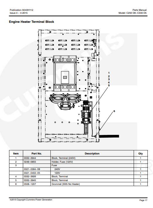 Cummins QSL9 Engine Parts Manual - Image 5