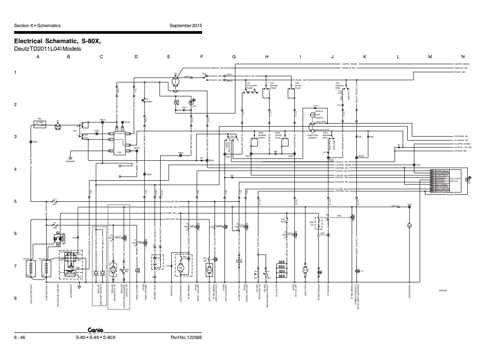 Genie S-80, S-85, S-85X Articulating Boom Lift Service Repair Manual - Image 4