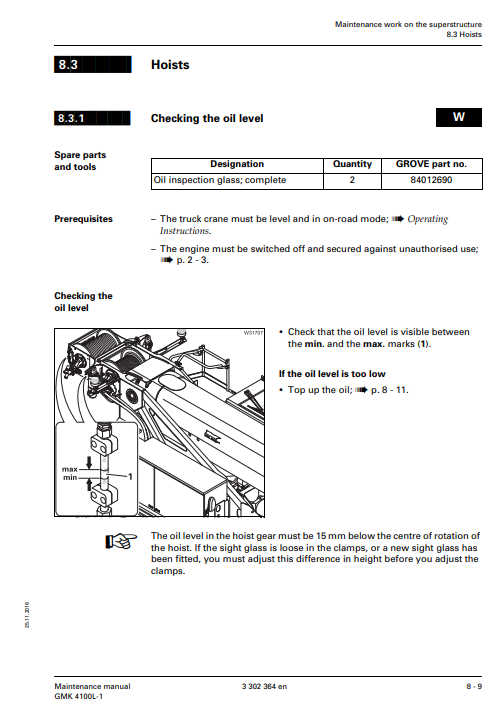 Grove GMK4100L-1 Crane Maintenance Manual - Image 3