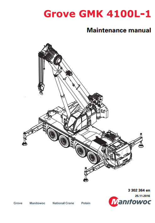 Grove GMK4100L-1 Crane Maintenance Manual - Image 2