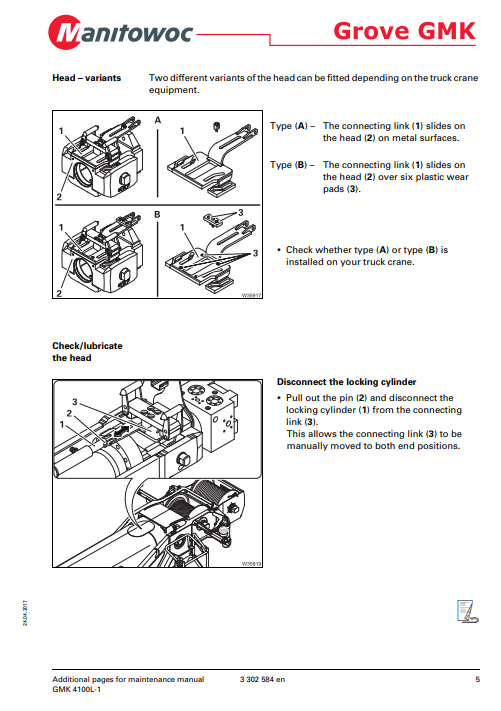 Grove GMK4100L-1 Crane Maintenance Manual - Image 5