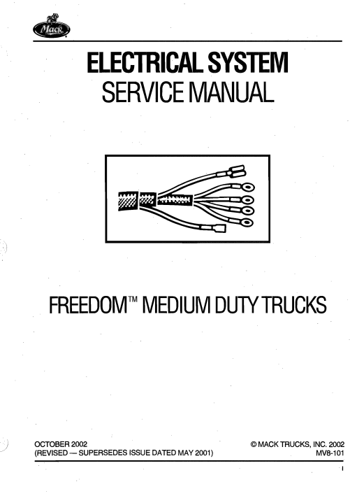Mack Medium Duty Trucks Electrical System Service Manual - Image 3