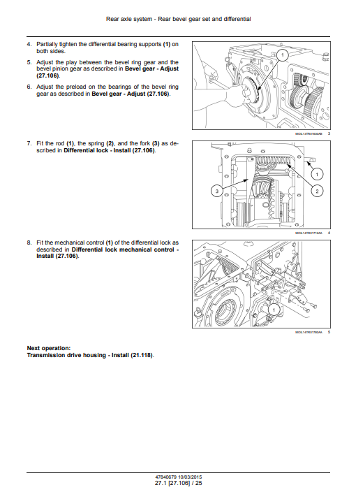 New Holland T4.85, T4.95, T4.105, T4.115 Tractor Service Repair Manual (Axle System) - Image 4