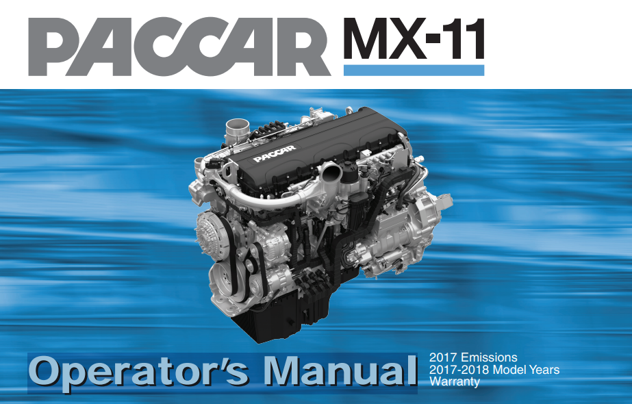 Paccar MX-11 Engine Operator’s Manual - Image 2