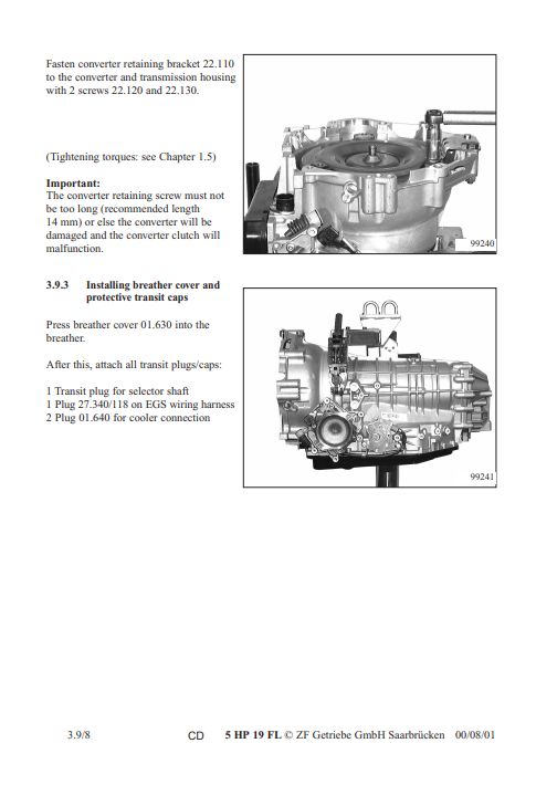 ZF 5hp19fla Transmission Service Repair Manual - Image 4