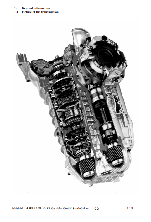 ZF 5hp19fla Transmission Service Repair Manual - Image 3