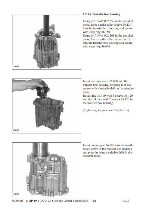 ZF 5hp19fla Transmission Service Repair Manual - Image 5