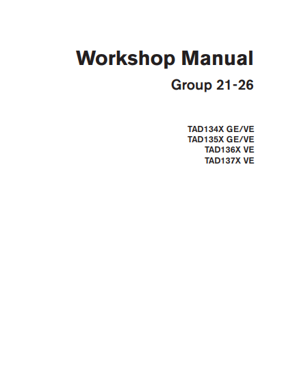 Volvo TAD134X GE, Volvo VETAD135X GE, Volvo VETAD136X, Volvo VETAD137X VE Workshop Manual - Image 2