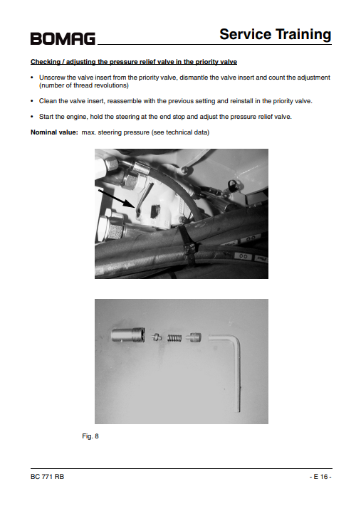 Bomag BC771 RB Refuse Compactor Service Training Manual - Image 4