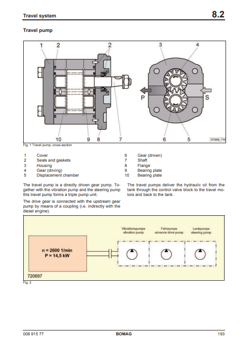 Bomag BMP 8500 Roller Service Repair Manual - Image 3