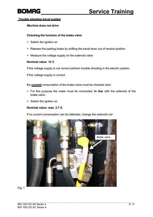 Bomag BW100 AD-AC, Bomag BW120 AD-AC Road Roller Service Training Manual - Image 3