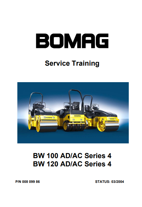 Bomag BW100 AD-AC, Bomag BW120 AD-AC Road Roller Service Training Manual - Image 2