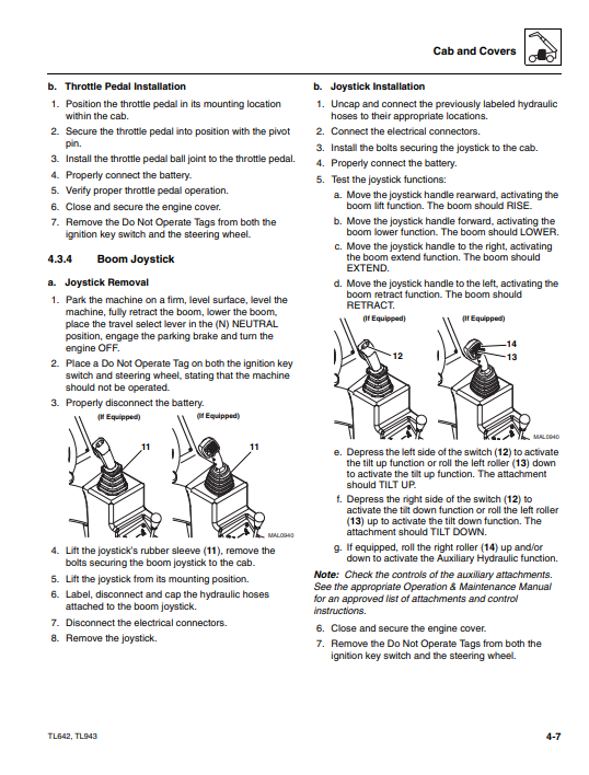 Caterpillar TL642 , Caterpillar TL943 Telehandlers Service Repair Manual - Image 3