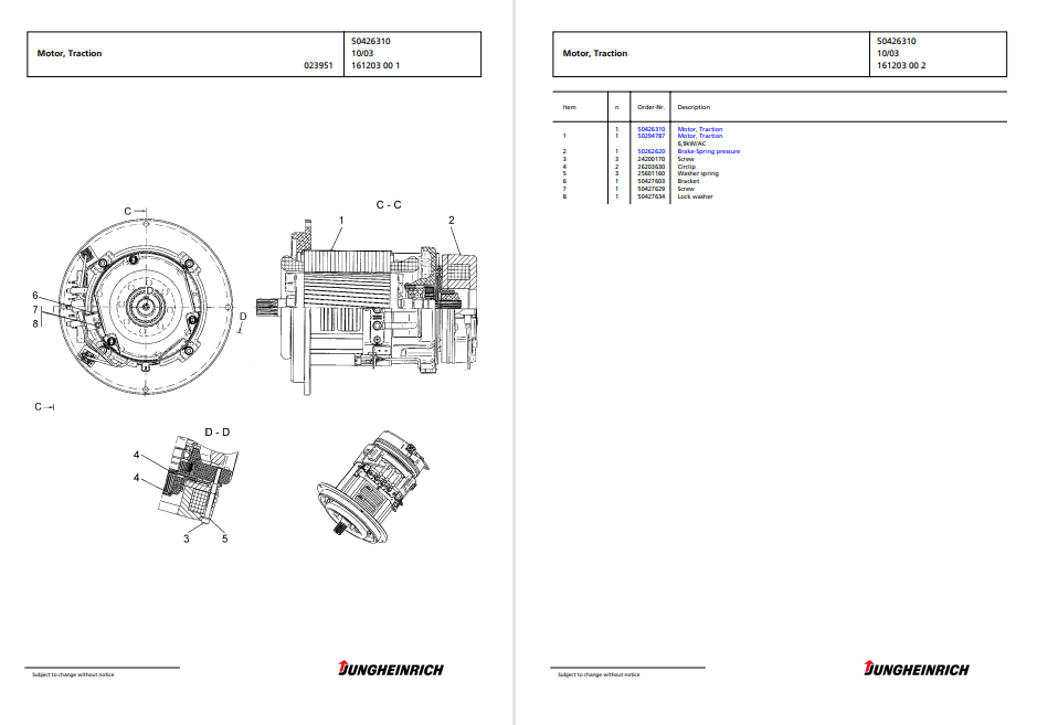 Jungheinrich ETV 214 Forklift Spare Parts Manual - Image 4