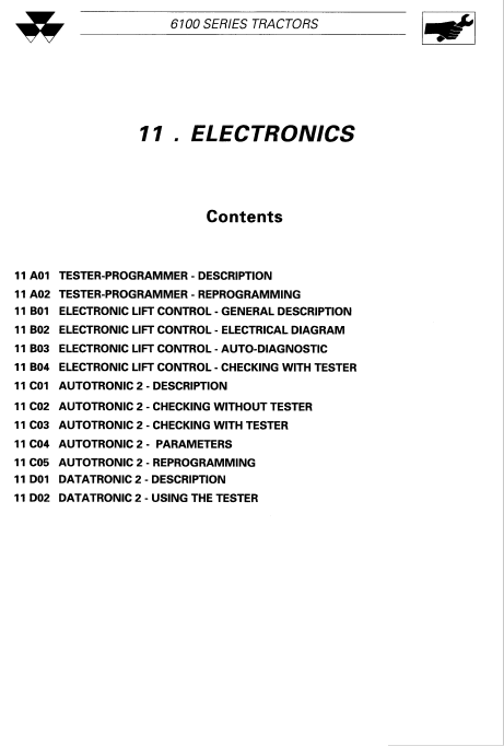 Massey Ferguson 6100 Series Tractors Workshop Service Repair Manual - Image 3
