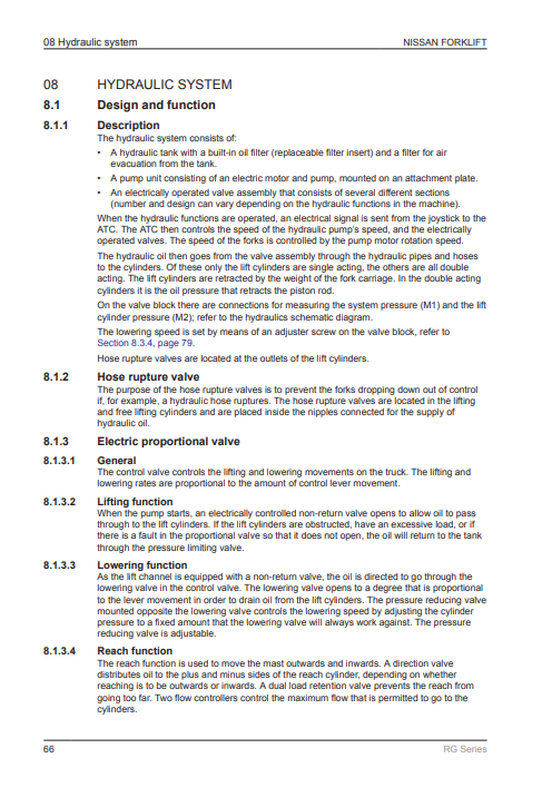 NISSAN Forklift U Series 2011 Service Repair Manual - Image 2