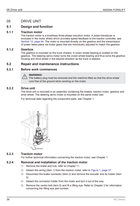 NISSAN Forklift U Series 2011 Service Repair Manual - Image 5