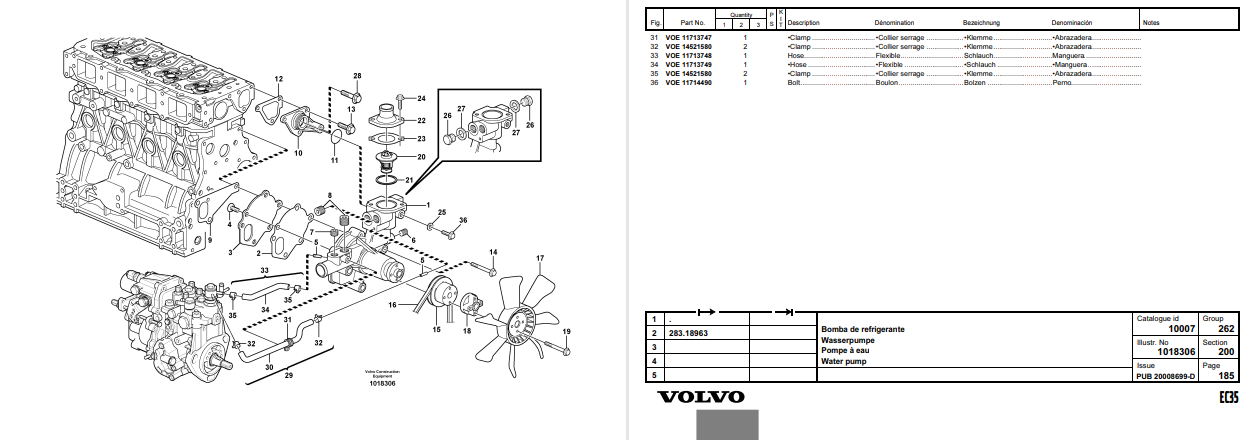 Volvo EC35 Mini Excavator Parts Catalog - Image 4