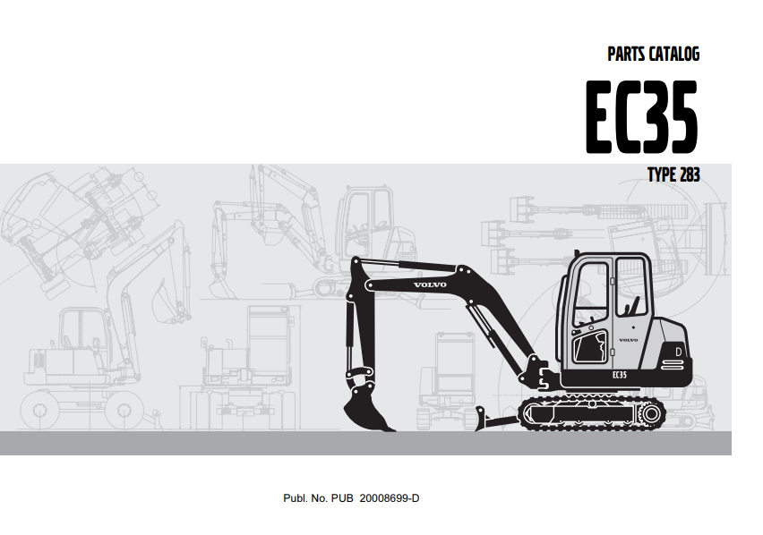 Volvo EC35 Mini Excavator Parts Catalog - Image 2