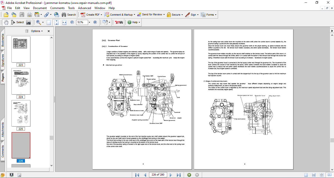 Yanmar Engine Workshop Repair Manual for Komatsu Product - Image 4