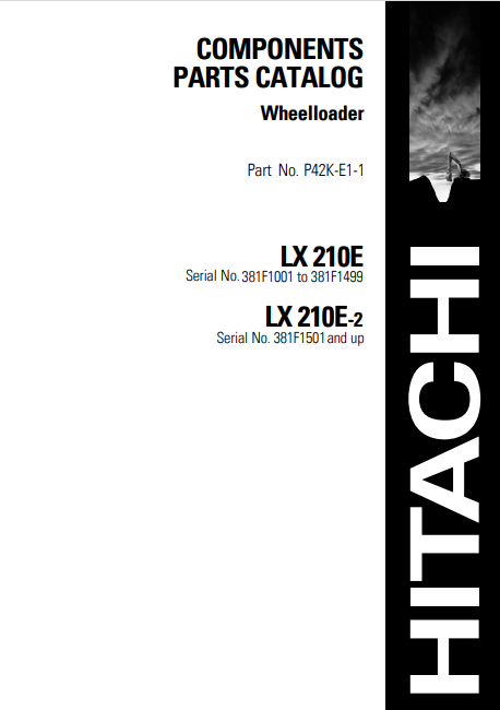 Hitachi LX210E, LX210E-2 Wheel Loader Parts Catalog - Image 2