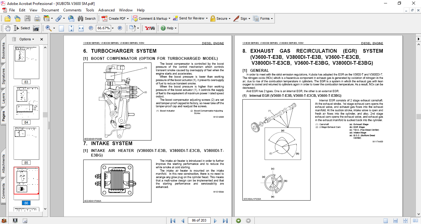 Kubota V3-E3B Series, V3-E3CG Series, V3-E3BG Series Engine Workshop Manual - Image 4