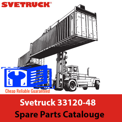 Spare parts catalogue for Svetruck 33120-48, detailing components and specifications for maintenance and repairs