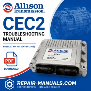 Allison Transmission CEC2 Troubleshooting Manual PDF V06587 2005 ECU Diagnostics Guide