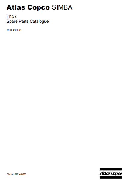 Atlas Copco SIMBA H157 Spare Parts Catalogue - Image 2