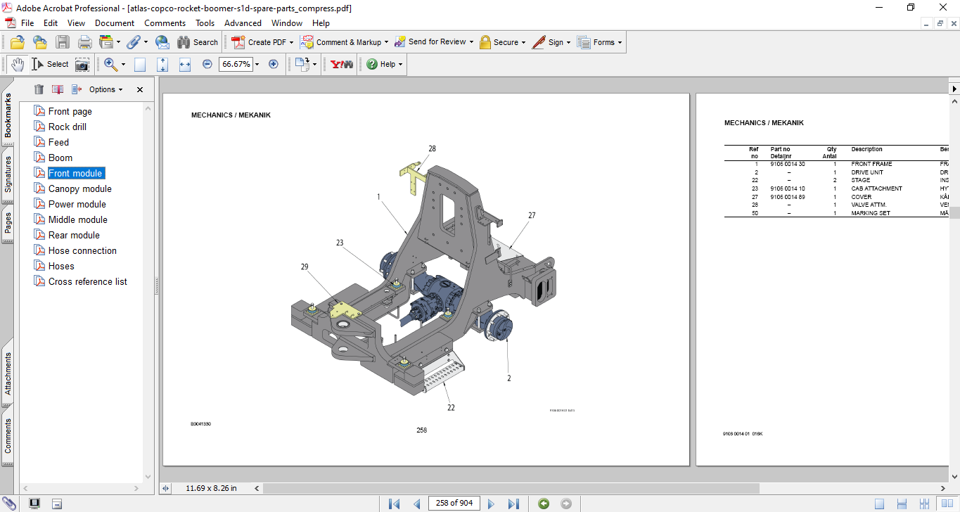 Atlas Copco Rocket Boomer S1D Spare Parts Catalogue - Image 3