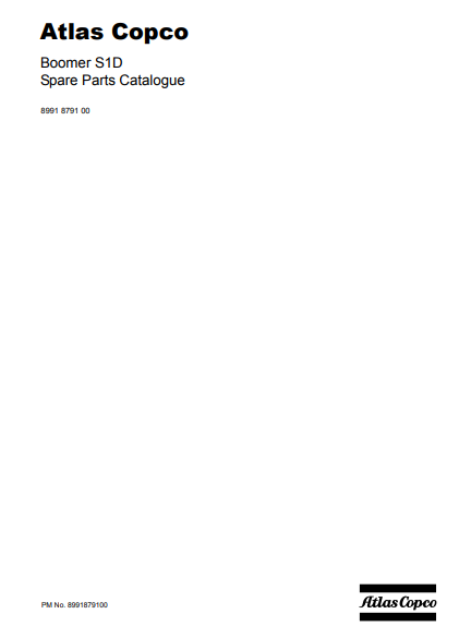 Atlas Copco Rocket Boomer S1D Spare Parts Catalogue - Image 2