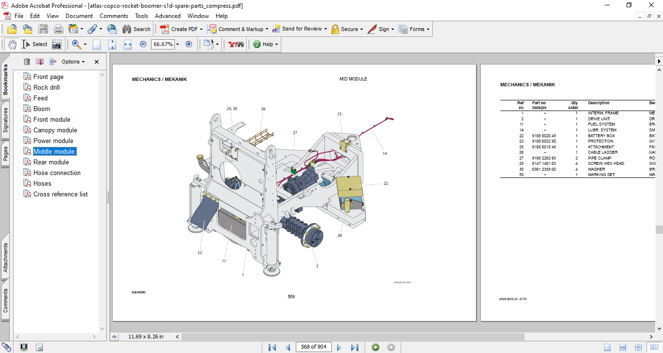Atlas Copco Rocket Boomer S1D Spare Parts Catalogue - Image 4