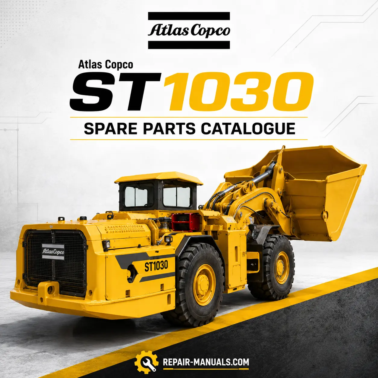 Atlas Copco ST1030 Underground Loader Spare Parts Catalogue PDF Manual
